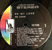 Laden Sie das Bild in den Galerie-Viewer, Mel Carter : Be My Love (LP, Album)