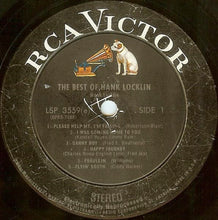 Load image into Gallery viewer, Hank Locklin : The Best Of Hank Locklin (LP, Album, Comp)