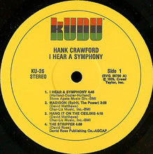 Load image into Gallery viewer, Hank Crawford : I Hear A Symphony (LP, Album)