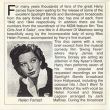 Load image into Gallery viewer, Harry James & His Music Makers : Harry For Hollywood (CD, Album)