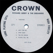 Load image into Gallery viewer, Richard Berry And The Dreamers (4) : Richard Berry And The Dreamers (LP, Album)