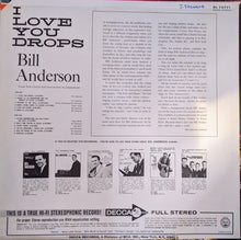 Load image into Gallery viewer, Bill Anderson (2) : I Love You Drops (LP, Album, Glo)