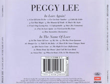 Load image into Gallery viewer, Peggy Lee : In Love Again! / In The Name Of Love (CD, Comp, RM)