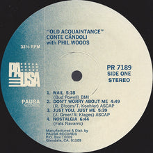 Load image into Gallery viewer, Conte Candoli With Phil Woods : Old Acquaintance (LP)