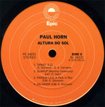 Load image into Gallery viewer, Paul Horn : Altura Do Sol (High Sun) (LP, Album)