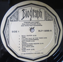 Load image into Gallery viewer, Stan Getz, Zoot Sims, Wardell Gray, Paul Quinichette : Tenors Anyone? (LP, RE)
