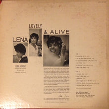 Load image into Gallery viewer, Lena* : Lovely And Alive (LP, Mono)