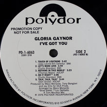 Charger l'image dans la galerie, Gloria Gaynor : I've Got You (LP, Album, Promo)
