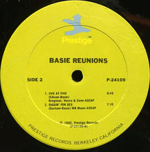Load image into Gallery viewer, Buck Clayton / Shad Collins / Freddie Greene* / Eddie Jones / Jo Jones / Walter Page / Nat Pierce / Paul Quinichette / Jack Washington : Basie Reunions (LP, Album, RE + LP, Album, RE + Comp, RM)