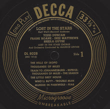 Load image into Gallery viewer, Kurt Weill, Maxwell Anderson - Todd Duncan (3) - Inez Matthews - Sheila Guyse - Herbert Coleman - Frank Roane - Julian Mayfield - Guy Paul : Lost In The Stars (Original Cast) (LP, Mono)