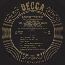 Load image into Gallery viewer, Kurt Weill, Maxwell Anderson - Todd Duncan (3) - Inez Matthews - Sheila Guyse - Herbert Coleman - Frank Roane - Julian Mayfield - Guy Paul : Lost In The Stars (Original Cast) (LP, Mono)
