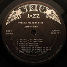 Load image into Gallery viewer, Lester Young : Pres At His Very Best (LP, Comp, RE)