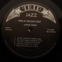 Load image into Gallery viewer, Lester Young : Pres At His Very Best (LP, Comp, RE)