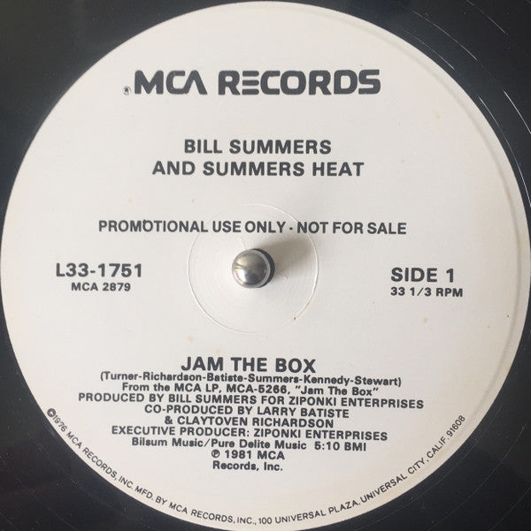 Buy Bill Summers & Summers Heat Jam The Box / Drum Affair (12