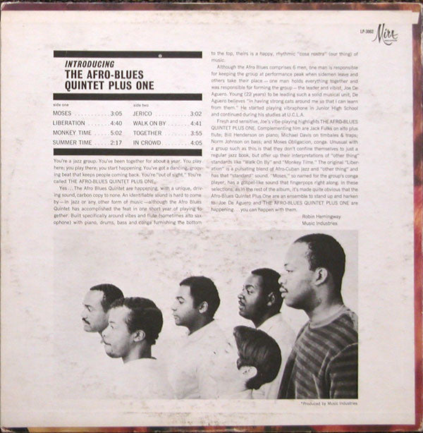 洋楽 Introducing The Afro-Blues Quintet Plus Buy The Afro Blues Quintet Plus One : Introducing (LP, Album