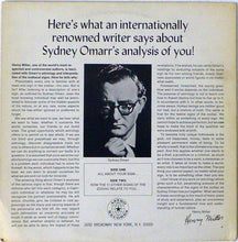 Load image into Gallery viewer, Sydney Omarr : Capricorn: December 22 to January 19 (LP, Album)