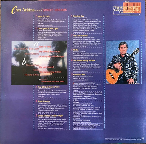 Buy Chet Atkins, C.G.P.* Street Dreams (LP) Online for a great price
