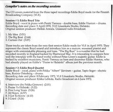 Charger l'image dans la galerie, Eddie Boyd Featuring Albert Järvinen & Jukka Tolonen : "Mello' Hello!" - Eddie Boyd In Finland (CD, Comp)