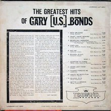 Load image into Gallery viewer, Gary (U. S.) Bonds* : The Greatest Hits Of Gary (U. S.) Bonds (LP, Comp, Mono)