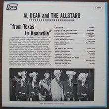 Load image into Gallery viewer, Al Dean And The Allstars* : From Texas To Nashville (LP, Album)
