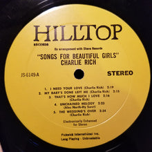 Load image into Gallery viewer, Charlie Rich : Songs For Beautiful Girls (LP, Comp)