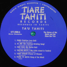 Load image into Gallery viewer, The Voices Of The Atolls And The Zizou Bar Trio : Ta'u Tahiti (LP, Album)