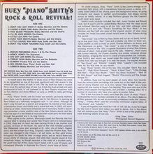 Load image into Gallery viewer, Huey "Piano" Smith : Huey "Piano" Smith's Rock & Roll Revival! (LP, Comp)