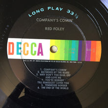 Charger l'image dans la galerie, Red Foley : Company's Comin' (LP, Album, Mono)