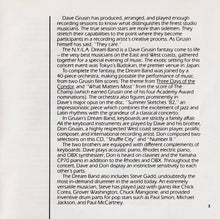 Laden Sie das Bild in den Galerie-Viewer, Dave Grusin And The NY-LA Dream Band : Dave Grusin And The NY-LA Dream Band (CD, Album)