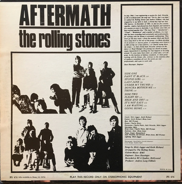 Buy The Rolling Stones : Aftermath (LP, Album, Ter) Online