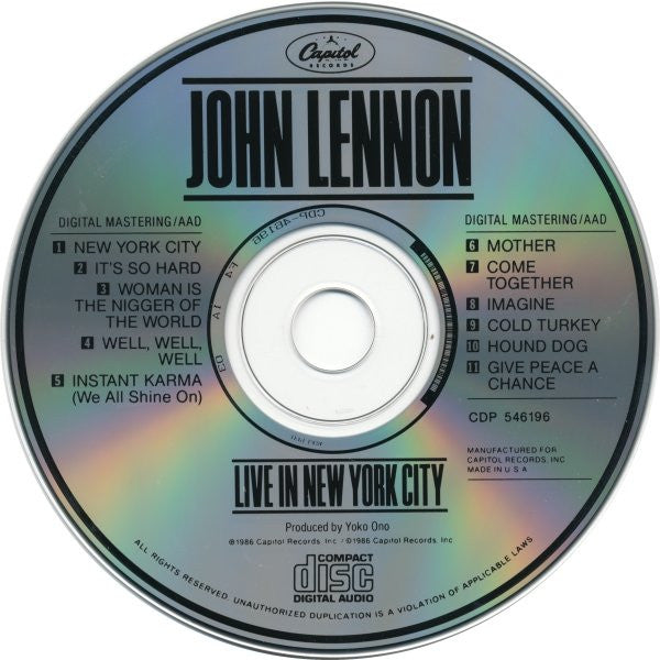 Buy John Lennon : Live In New York City (CD, Album, Club, RE