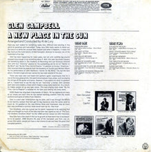 Load image into Gallery viewer, Glen Campbell : A New Place In The Sun (LP, Album, Los)