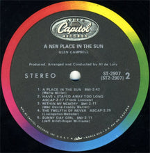 Load image into Gallery viewer, Glen Campbell : A New Place In The Sun (LP, Album, Los)