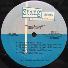 Laden Sie das Bild in den Galerie-Viewer, The Rimshots : Down To Earth (LP, Album, Mon)