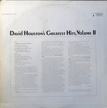 Laden Sie das Bild in den Galerie-Viewer, David Houston : David Houston's Greatest Hits, Volume II (LP, Comp)