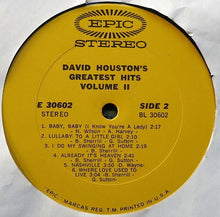 Laden Sie das Bild in den Galerie-Viewer, David Houston : David Houston's Greatest Hits, Volume II (LP, Comp)
