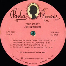 Charger l'image dans la galerie, Justin Wilson : The Sport (LP)