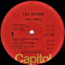 Charger l'image dans la galerie, Tex Ritter : Fall Away (LP)