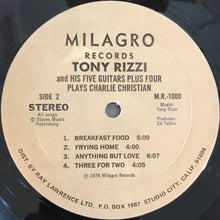 Laden Sie das Bild in den Galerie-Viewer, Tony Rizzi & His Five Guitars Plus Four : Tony Rizzi & His Five Guitars Plus Four Plays Charlie Christian (LP, Album)