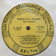 Load image into Gallery viewer, Percy Mayfield : Walking On A Tightrope (LP, Album, Promo)