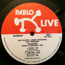Load image into Gallery viewer, Mongo Santamaria With Dizzy Gillespie And Toots Thielemans : "Summertime" - Digital At Montreux 1980 (LP, Album)