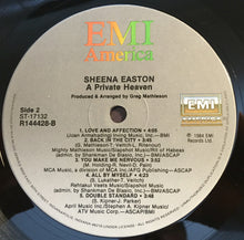 Load image into Gallery viewer, Sheena Easton : A Private Heaven (LP, Album, Club, RCA)