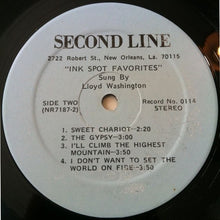 Load image into Gallery viewer, Lloyd Washington : Ink Spot Favorites (LP, Album)