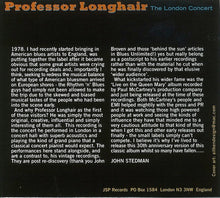 Load image into Gallery viewer, Professor Longhair : The London Concert (CD, Album, RE)