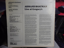 Load image into Gallery viewer, Armand Boatman : Live At Gregory's (LP, Album)