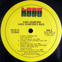 Load image into Gallery viewer, Hank Crawford : Hank Crawford's Back (LP, Album)