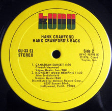 Load image into Gallery viewer, Hank Crawford : Hank Crawford's Back (LP, Album)