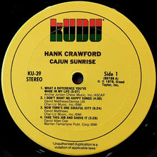 Load image into Gallery viewer, Hank Crawford : Cajun Sunrise (LP, Album)