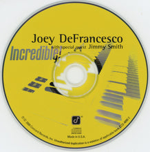 Charger l'image dans la galerie, Joey DeFrancesco With Special Guest Jimmy Smith : Incredible! (CD, Album)