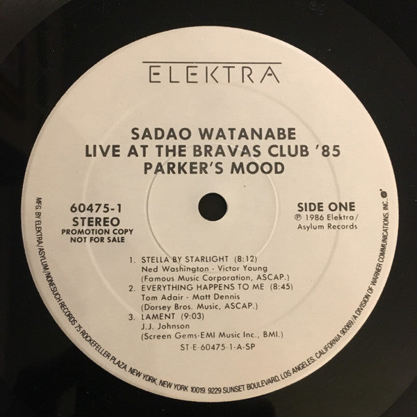 Buy Sadao Watanabe : Parker's Mood - Sadao Watanabe Live At Bravas